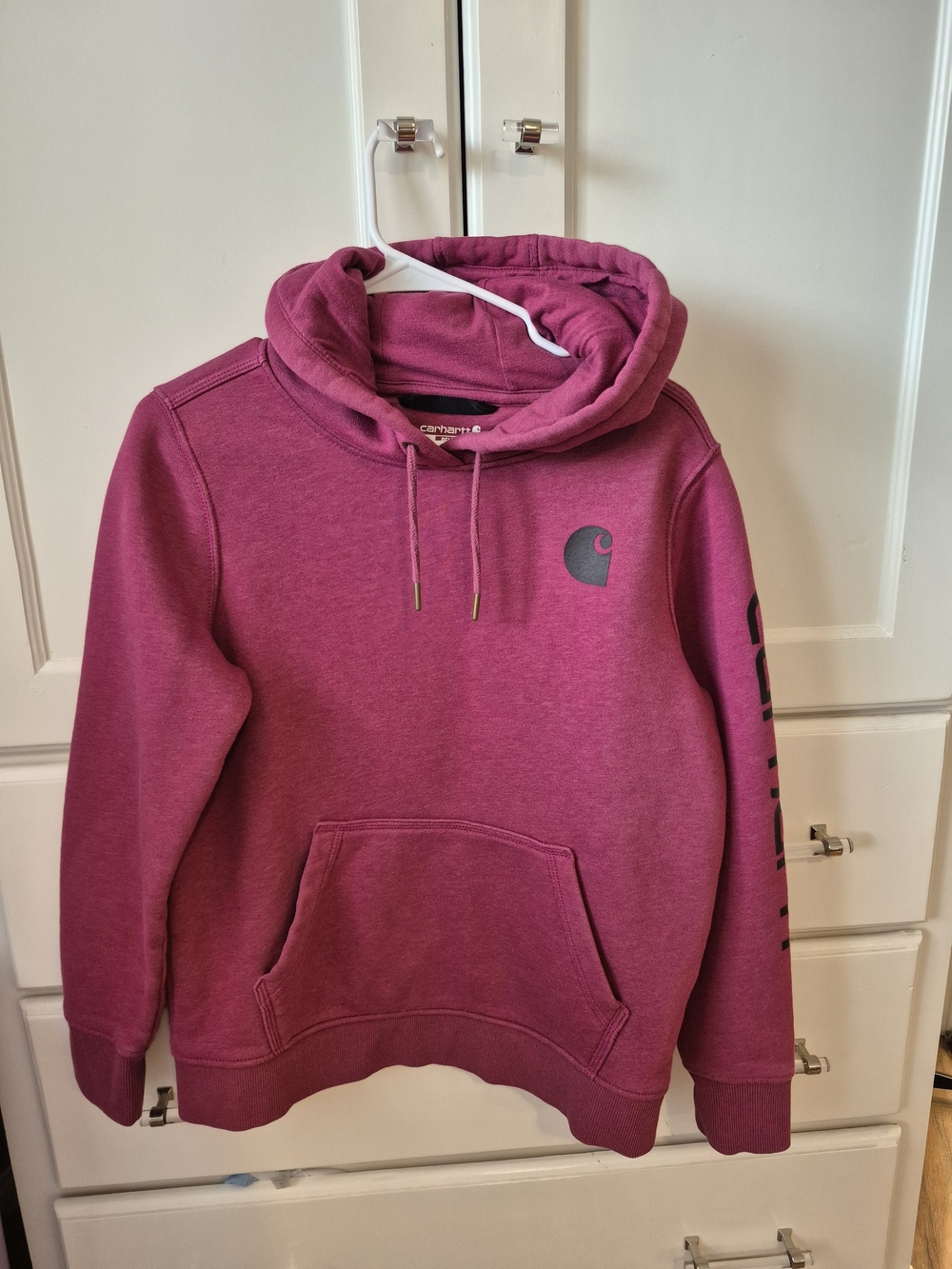 Carhartt Women’s Raspberry Crewneck Pullover Hoodie - Picture 5 of 5